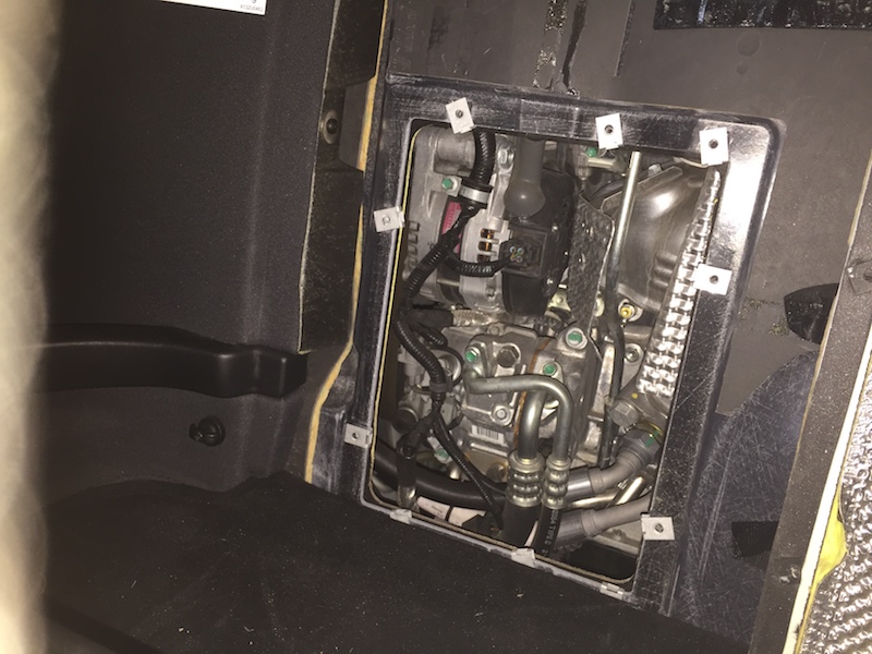 Motor sedd från kupén