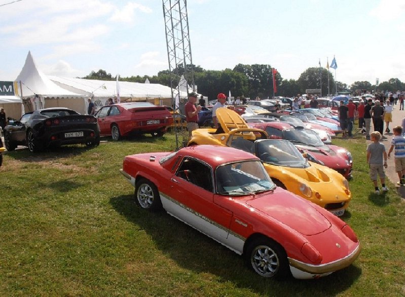 Långa rader av fina Lotus på söndagen.JPG